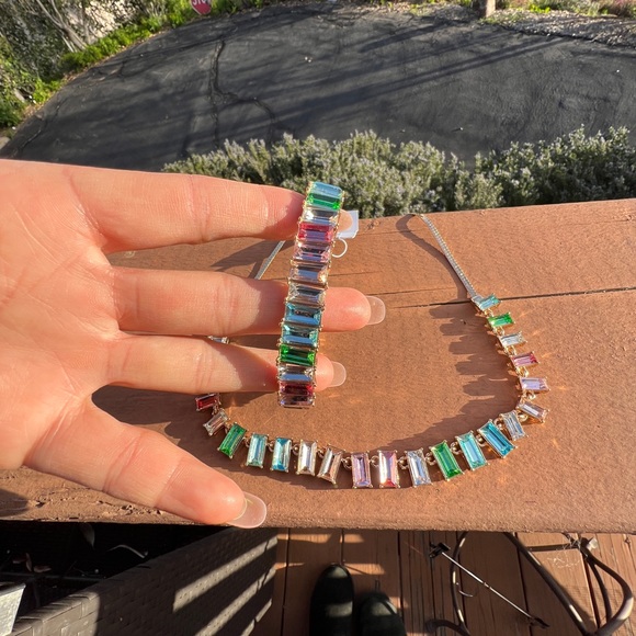 Rainbow Sunset Necklace & bracelet sets bella&jack - Picture 5 of 16